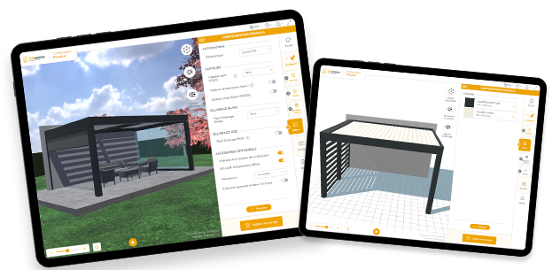  Depuis notre configurateur 3D, configurez  votre  Pergola !  